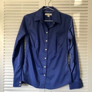 Banana Republic Non-Iron Shirt - Button Front - Blue - Small